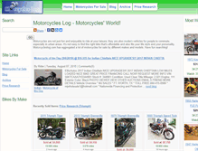 Tablet Screenshot of motorcycleslog.com